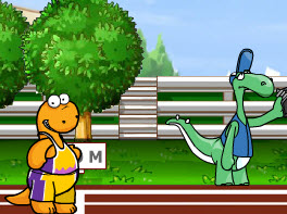 Play Dinokids - Távolugrás Online